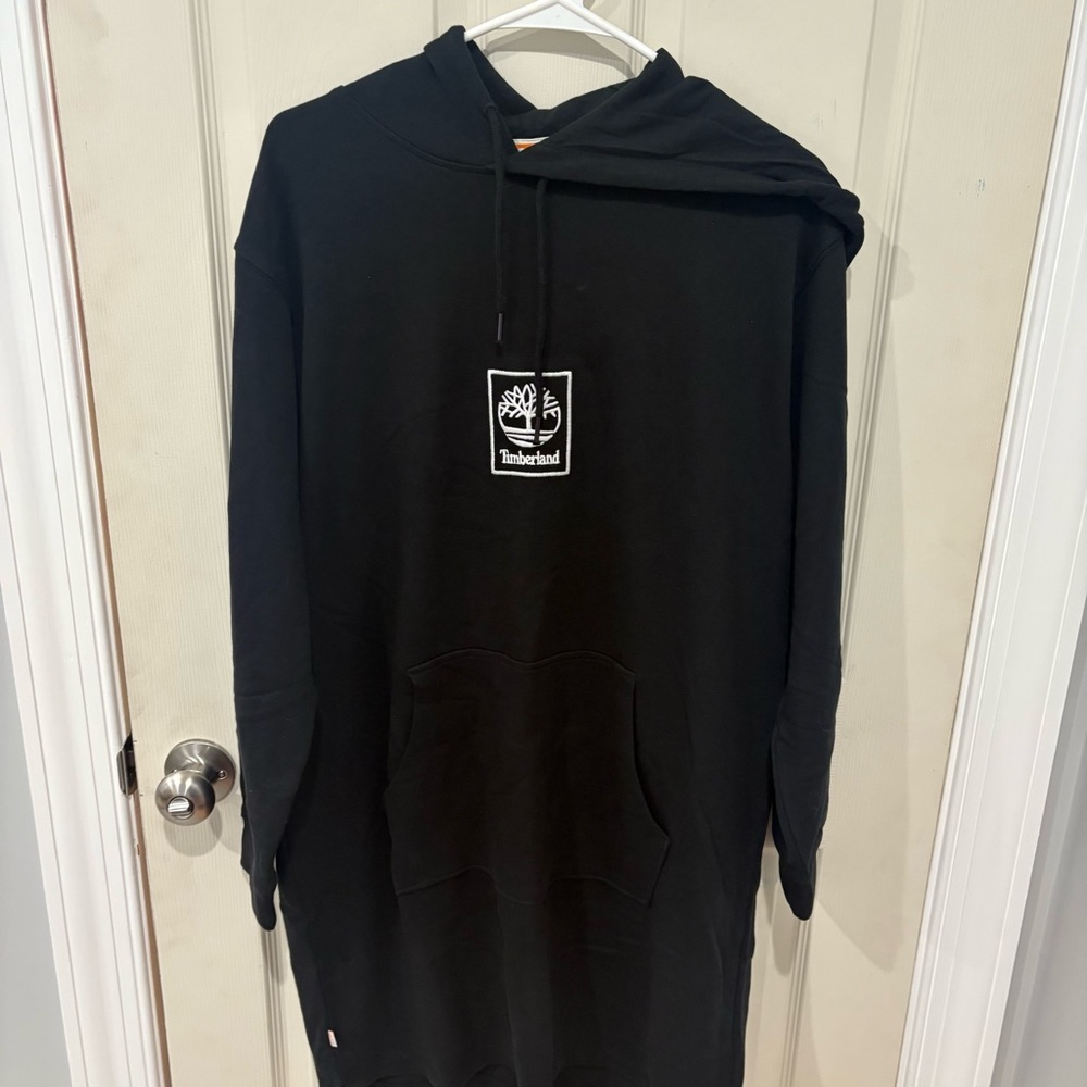 Timberland Black Womens Sweater Dress Hoodie